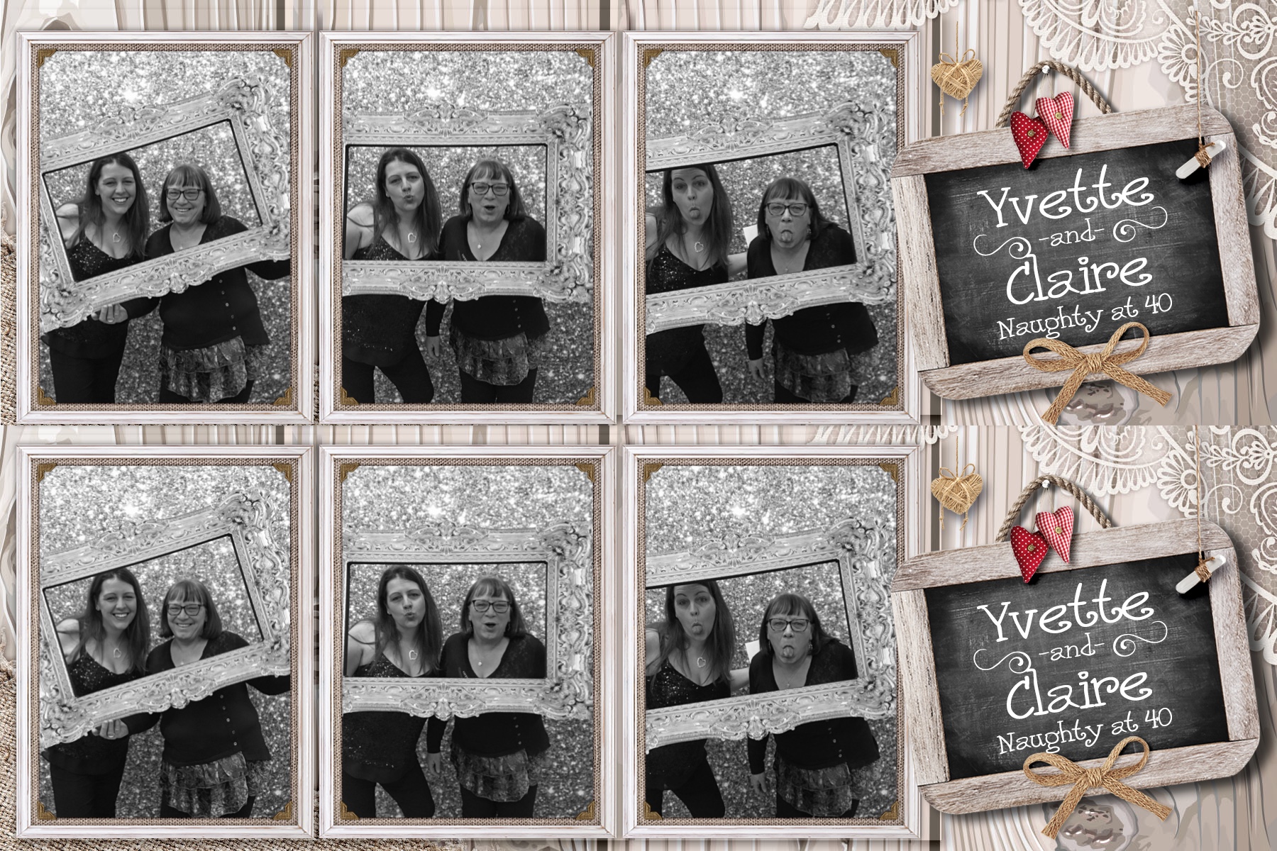 Yvette and Claire’s 40th birthday! - Prints 2 | View more photos from the event at gallery.partydelightsphotobooth.co.uk/u/PartyDelightsPhotoBooth/Yvette-and-Claire’s-40th-birthday-Prints-2